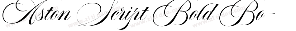 Aston Script Bold Bo字体转换